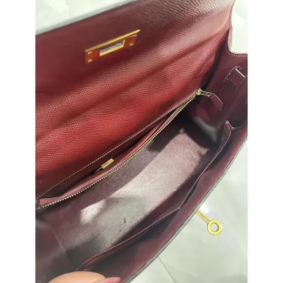 HERMES KELLY 32 SELLIER HANDBAG - Picture 8 of 10